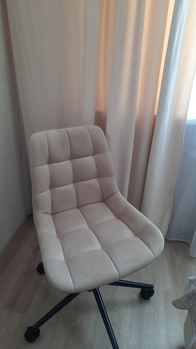 Компьютерное кресло Честер темно-серый / золото  - Уцененный экземпляр фото покупателя 44