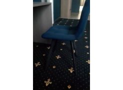 Стул на металлокаркасе Чилли синяя ткань / белый фото покупателя 139