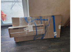 Стол Тринити Лофт 120 32 мм бетон / черный матовый фото покупателя 255