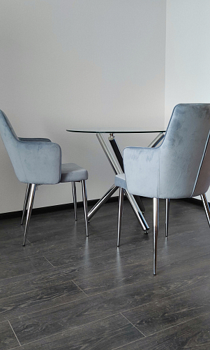 Стул на металлокаркасе Benza dark blue фото покупателя 1