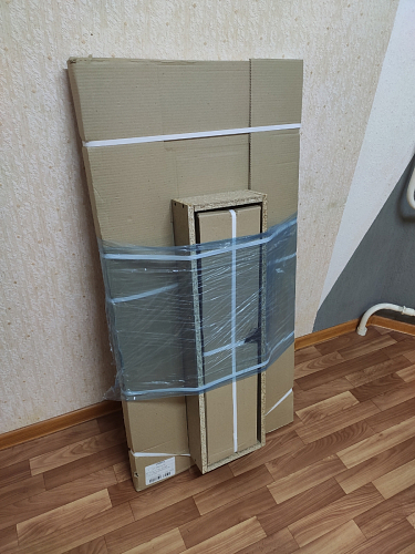 Деревянный стол Тринити Лофт 140х80 дуб крафт золотой / белый матовый фото покупателя 77