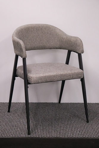 Стул на металлокаркасе Twin серый / черный из шоурума 1