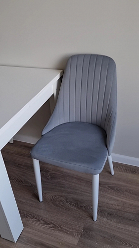 Стул на металлокаркасе Kora dark gray / black фото покупателя 90