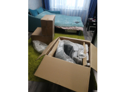 Стул на металлокаркасе Kora 1 light blue / white / black фото покупателя 10