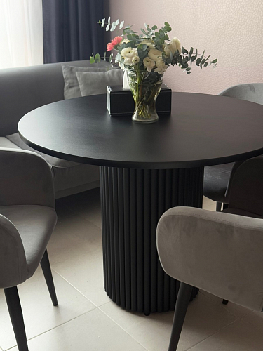 Стол Барел 100 орех кантри / черный фото покупателя 18