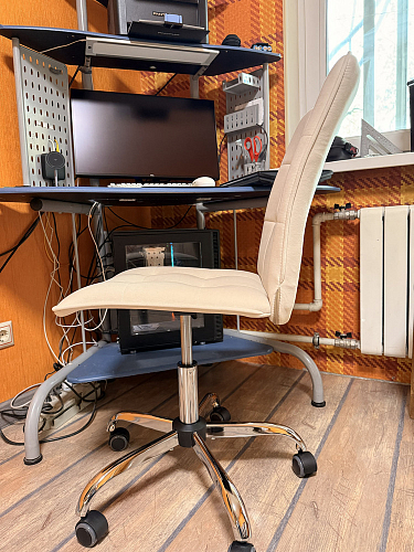 Компьютерное кресло One/Ван флок молочный 4 фото покупателя 44