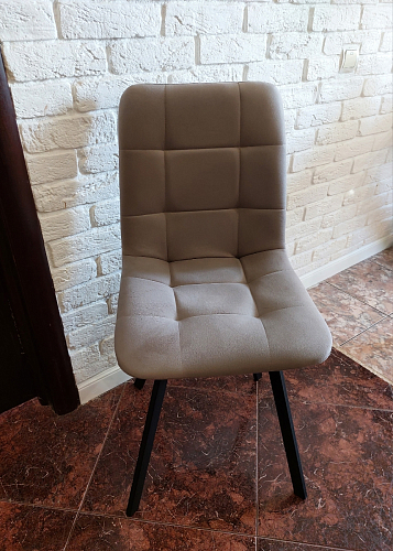 Стул на металлокаркасе Чилли К черный / зеленый фото покупателя 210