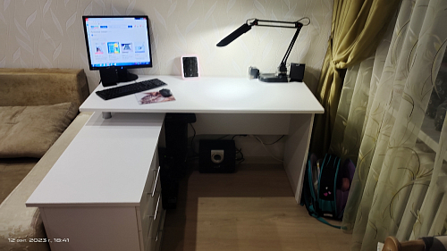 Компьютерный стол с тумбой КСТ-109 тумба слева фото покупателя 93