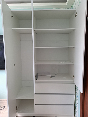 Шкаф Мадера Ш1800 ЛДСП белый - Уцененный экземпляр фото покупателя 6