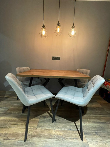 Стул на металлокаркасе Челси бежевый / белый каркас фото покупателя 101