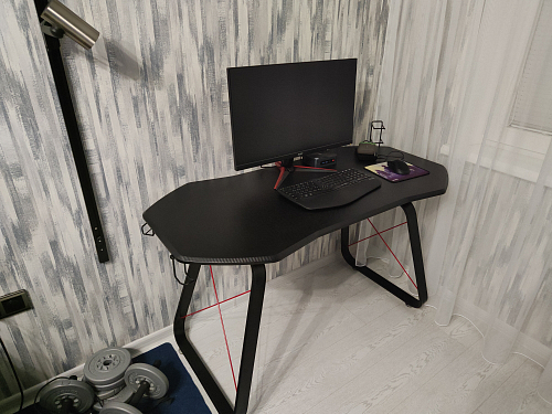 Компьютерный стол Koni black / red фото покупателя 1