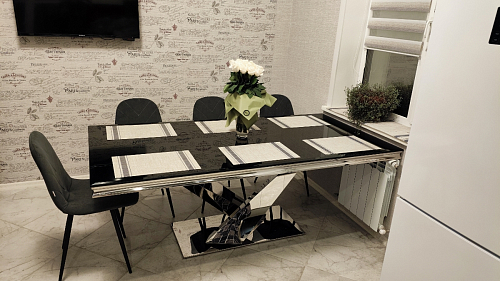 Стол на тумбе Levon 200x100x75 black фото покупателя 3