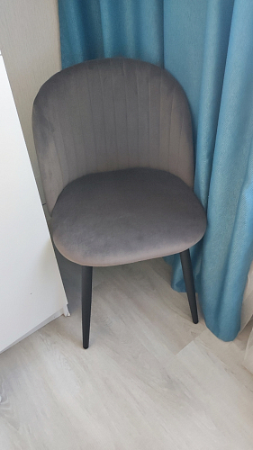 Стул на металлокаркасе Gabi latte / gold / black фото покупателя 190