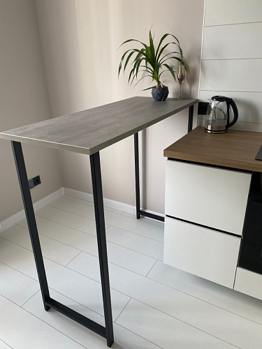 Барная стойка Дилан Лофт 120х50х90 бетон фото покупателя 122