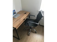 Письменный стол Леон Лофт бетон / черный матовый фото покупателя 50