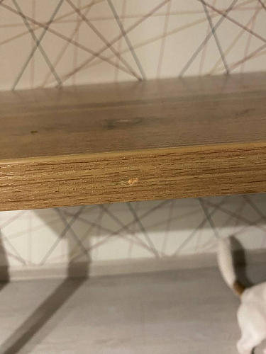 Стол Лота Лофт 140 25 мм черный матовый / бетон фото покупателя 160