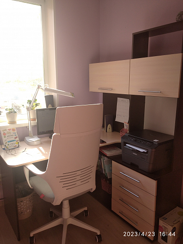 Компьютерный стол КСТ-14П белый правый  - Уцененный экземпляр фото покупателя 8