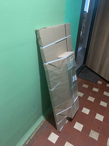 Стол Тринити Лофт 120 32 мм дуб галифакс табако / черный матовый фото покупателя 822