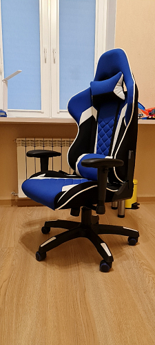 Компьютерное кресло Prime черное / синее фото покупателя 15