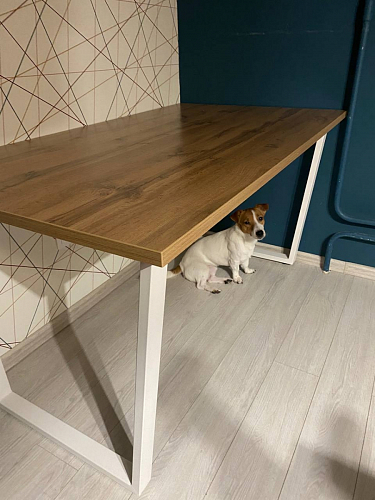 Деревянный стол Лота Лофт 120x75 дуб крафт табачный / черный матовый фото покупателя 162