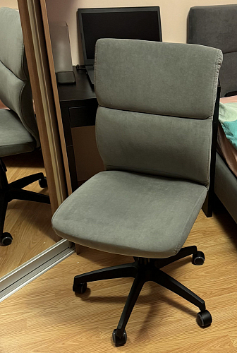 Компьютерное кресло Benefit флок серый 29 фото покупателя 35