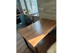 Стол Лота Лофт 140 25 мм черный матовый / бетон фото покупателя 412