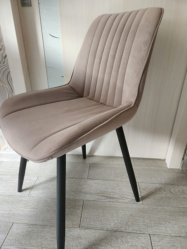 Комплект стульев Вейв 4 шт светло-серый / черный фото покупателя 335