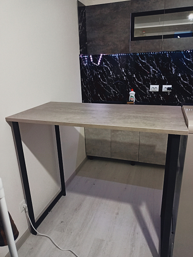 Барная стойка Дилан Лофт 120х40х98 дуб делано темный фото покупателя 143