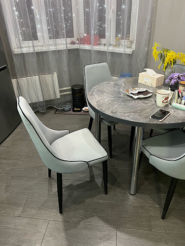 Стул на металлокаркасе Kora green / black фото покупателя 216