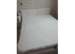 Двуспальная кровать Афродита 160х200 голубой велюр bingo slate фото покупателя 7