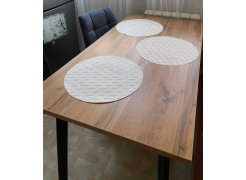 Стол Тринити Лофт 120 32 мм бетон / черный матовый фото покупателя 57