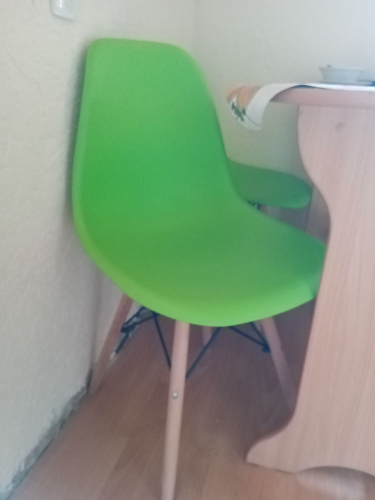 Пластиковый стул Eames PC-015 серо-голубой / дерево фото покупателя 342