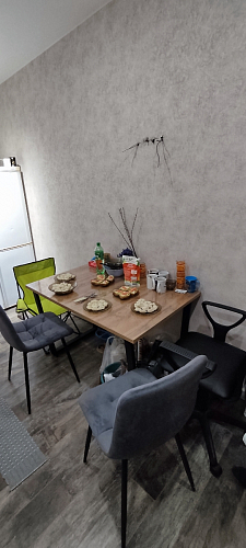 Деревянный стол Лота Лофт 120х75 белый матовый / дуб крафт золотой фото покупателя 697