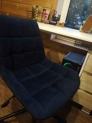 Компьютерное кресло Честер кирпичный / черный фото покупателя 48