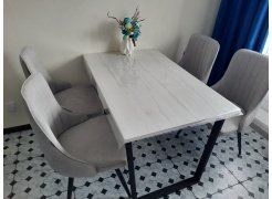 Стол Лота Лофт 140 25 мм юта / белый матовый фото покупателя 832