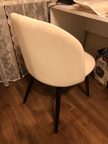 Стул на металлокаркасе Gabi 1 light blue / black / gold фото покупателя 784