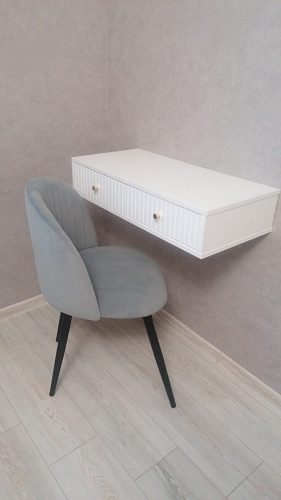 Стул на металлокаркасе Gabi dark beige / black / silver фото покупателя 835