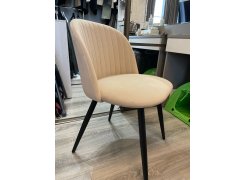 Стул на металлокаркасе Gabi 1 бежевый / черный с серебряными наконечниками фото покупателя 138