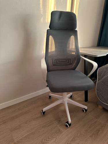 Компьютерное кресло Golem dark gray / gray / white фото покупателя 51