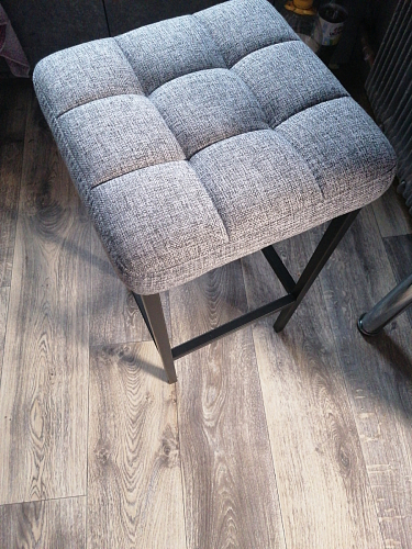 Барный стул Лофт микровелюр катания блэк / черный матовый фото покупателя 251