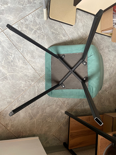 Стул на металлокаркасе Чилли светло-серый / белый каркас фото покупателя 518