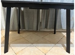 Стеклянный стол Агни 110 королевский мрамор / черный матовый фото покупателя 3