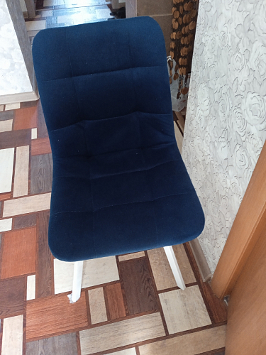 Стул на металлокаркасе Чилли черный / зеленый фото покупателя 459