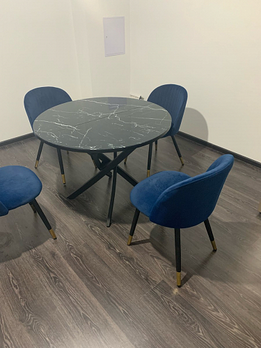 Стул на металлокаркасе Gabi latte / gold / black фото покупателя 733