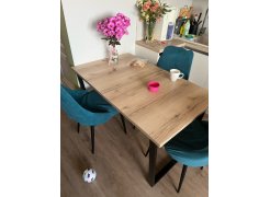 Стол Лота Лофт 140 25 мм черный матовый / бетон фото покупателя 16