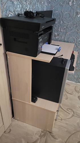 Компьютерный стол Джаз-24 правый дуб сонома фото покупателя 129