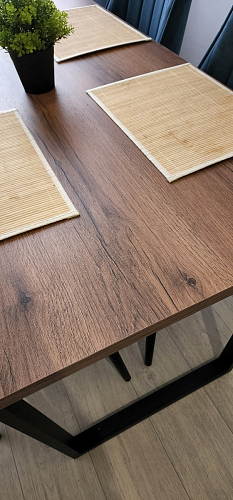 Стол раскладной Лота Лофт 120 25 мм юта / черный матовый фото покупателя 434