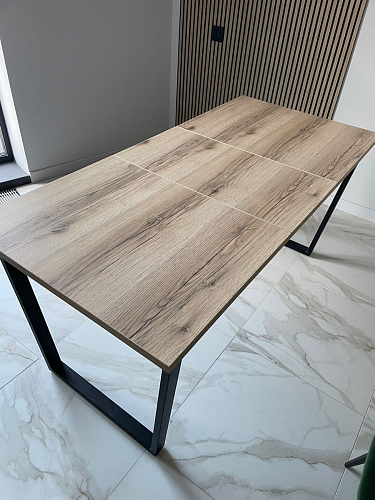 Деревянный стол Лота Лофт 140х80 дуб крафт табачный / черный матовый фото покупателя 505