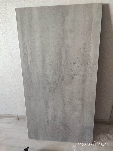 Стол Тринити Лофт 120 32 мм бетон / черный матовый фото покупателя 36