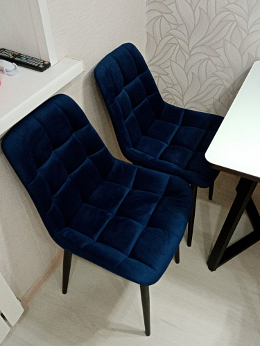 Стул на металлокаркасе Челси бирюзовый / черный фото покупателя 205